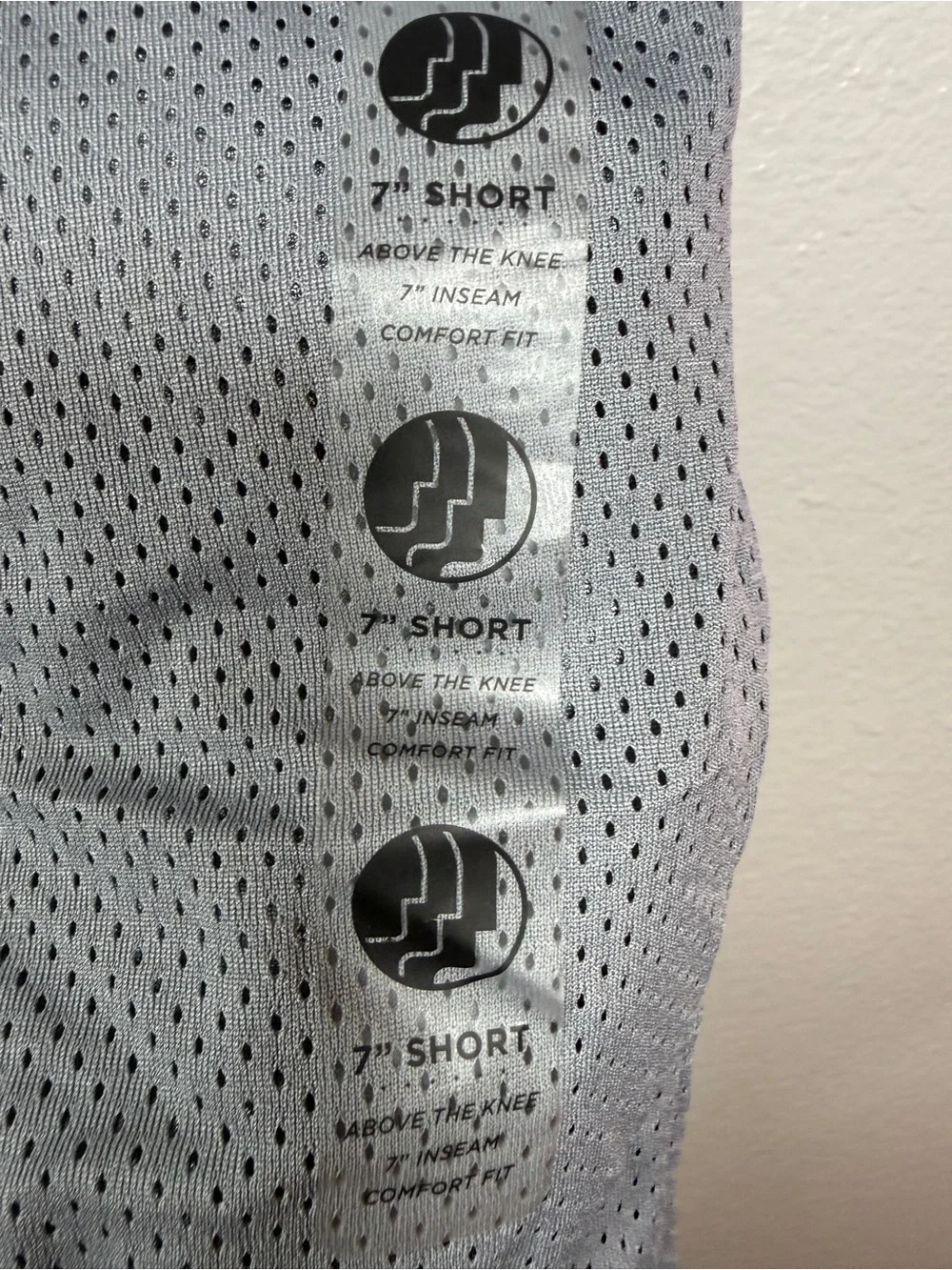 BKLYN Athletics Mens Mesh Athletic Shorts Gray Size Medium 7